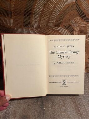 The Chinese Orange Mystery by Ellery Queen 1934